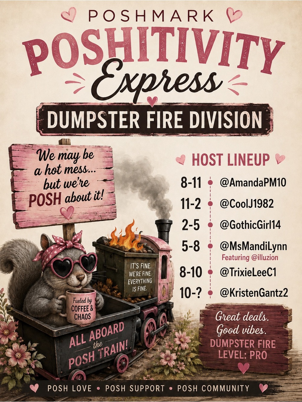 GOTHICGIRL14 is Live on The Poshativity Express 🚂 Everyone Is Welcome ☀️ - Picture 1 of 1